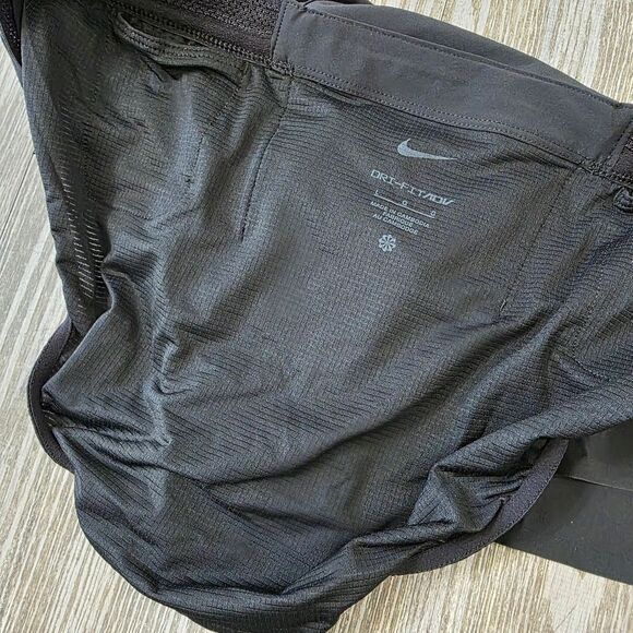 Nike Aeroswift DRI-FIT ADV 2" Lined Running Shorts L Black White FN3349-010 New - Picture 7 of 13
